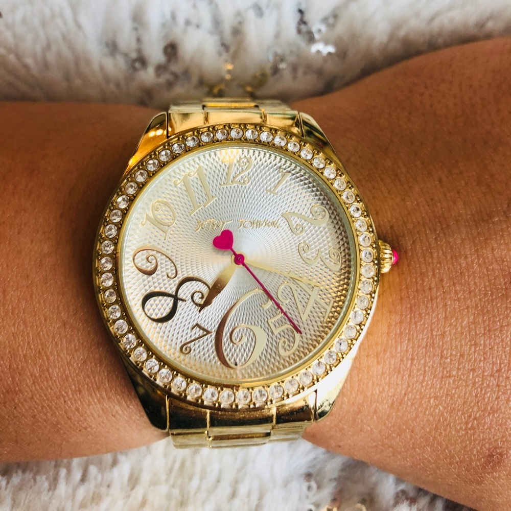 Betsy Johnson women’s gold watch
